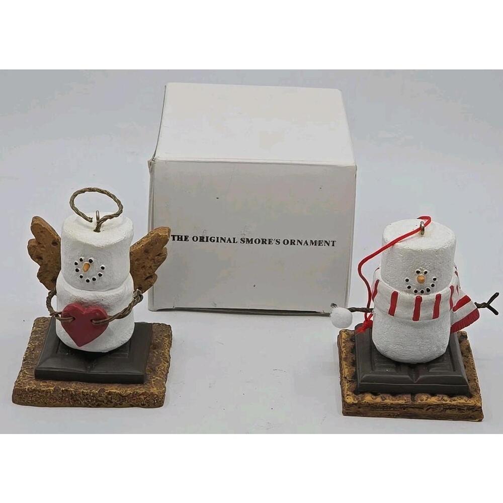 Midwest The Original Smores Snowman  Christmas  Ornament Lot Of 2
